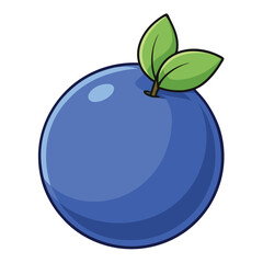 Blueberry cartoon vector Illustration flat style artwork concept
