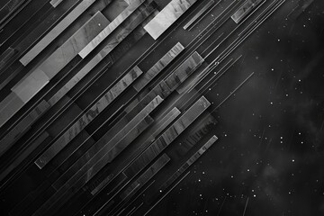 Obraz premium Tech lines on dark background