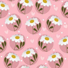Fototapeta premium seamless pattern with flowers