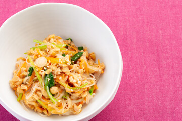 野菜の納豆和え