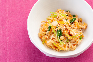 野菜の納豆和え