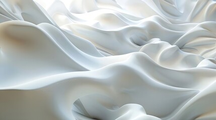 Obraz premium White tech wave