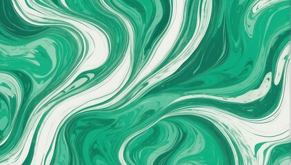 green theme marbled paper design illustration from Generative AI