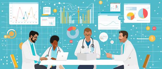 Data analytics tools help doctors analyze trends in patient outcomes and population health.