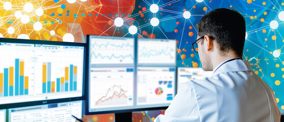 Data analytics tools help doctors analyze trends in patient outcomes and population health.