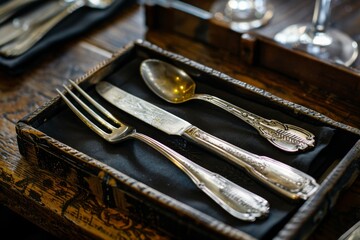 Fototapeta premium Closeup cutlery photo