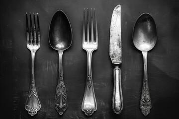 Closeup cutlery photo