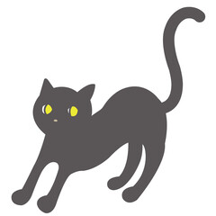 黒猫のイラスト