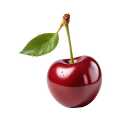 sweet cherry berry isolated on transparent background