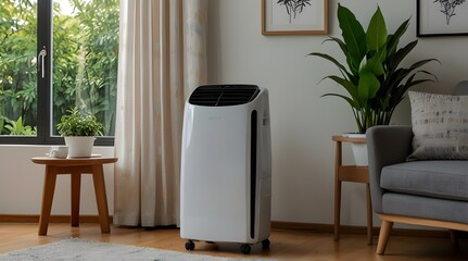 portable air conditioner or mobile air cooler in modern.generative.ai