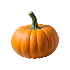 Obraz premium Orange Spooky Halloween pumpkin, Jack O Lantern with evil face and eyes isolated against a transparent background, Halloween pumpkin png