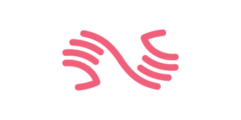 infinity and hand logo design, social, care, logo design icon, vector, symbol, creative idea.