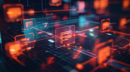 Fototapeta premium Compliance and Governance, Illustrate a scenario that highlights how advanced document management technologies ensure regulatory compliance and governance standards