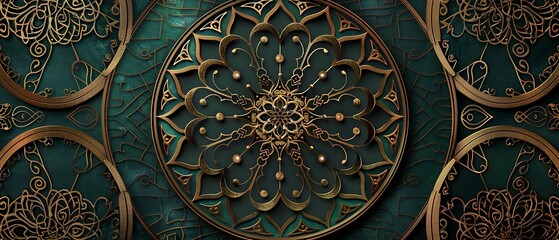 Fototapeta premium Intricate Islamic Luxury Mandala Ornament - Vector Illustration with High Detail