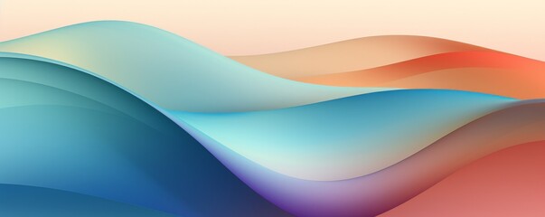 Obraz premium Abstract blue and orange waves.