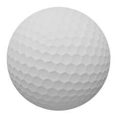 golf ball 3d icon isolated on the transparent background