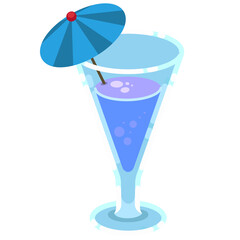 blue cocktail