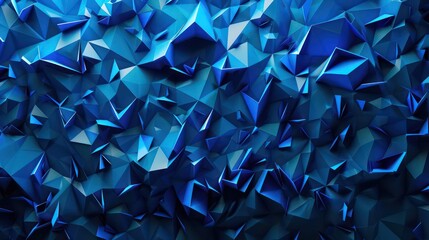 Abstract blue background pattern with modern geometric triangles shapes and nice texture