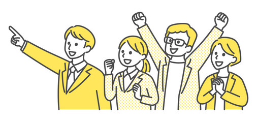 illustration of people in the office