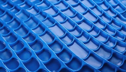 Fototapeta premium Textured Blue Plastic Surface Close-Up