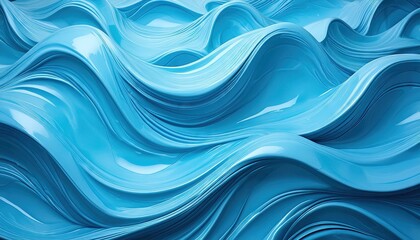 Abstract Ocean Waves Artistic Design