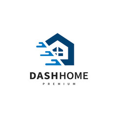 home dash icon vector logo design 2