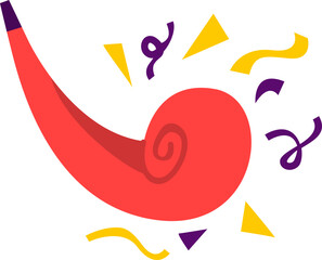 New Years Equipment Illustration