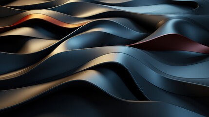 abstract background with wavy interconnected shapes, very dynamic pattern and minimalist
