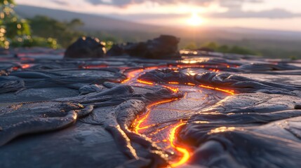 lava molten texture background, realistic with good contrast 
