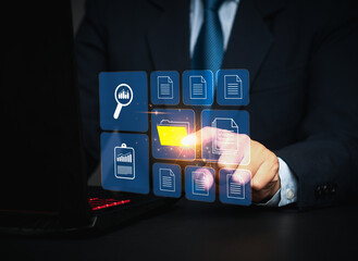 Online documentation database and digital file storage.