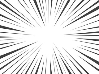 Obraz premium 黒の集中線のフレーム