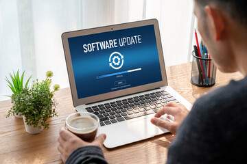 Software update on computer for modish version of device software upgrade