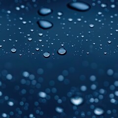 water droplets close up in vibrant and vivid blue with nice shimmering
