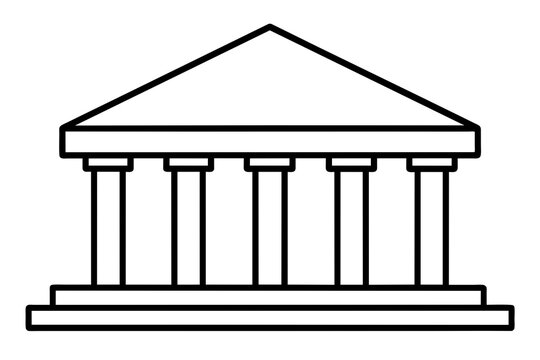 recommend clip art: bank building icon vector silhouette illustration