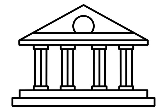 recommend clip art: bank building icon vector silhouette illustration