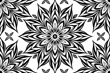 decorative pattern seamless vector silhouette illustration