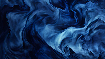 Obraz premium Conceptual image of dark blue color smoke isolated on dark black background, Halloween design element concept. burning blue fire texture on dark blue background. Abstract blue smoke on black