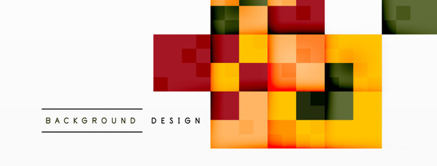 Dynamic colorful squares background. Vector Illustration For Wallpaper, Banner, Background, Card, Book Illustration, landing page