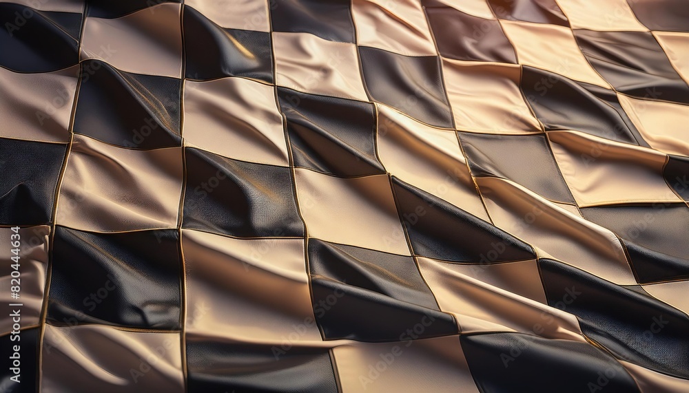 Poster checkered flag fabric texture image
