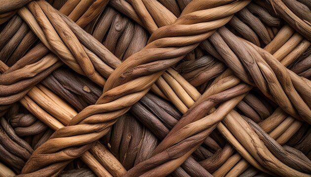 Braided Wooden Texture Pattern Design