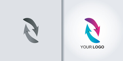 Obraz premium exchange trade swap logo