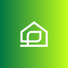 green house symbol logo design for company and brand logo