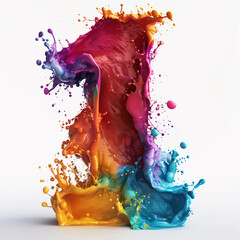 Fototapeta premium paint splashes 1