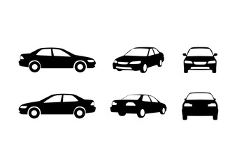 Set of car icon. Vector illustration.