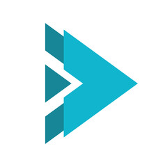 Arrow head bullet point list icon vector illustration