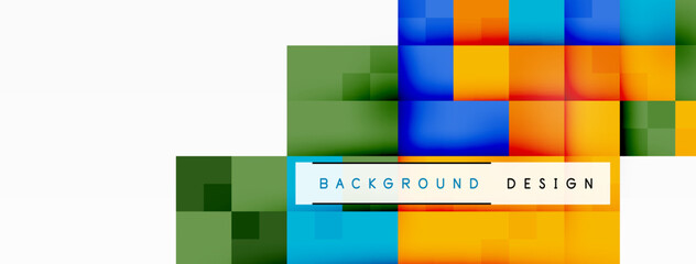 Dynamic colorful squares background. Vector Illustration For Wallpaper, Banner, Background, Card, Book Illustration, landing page