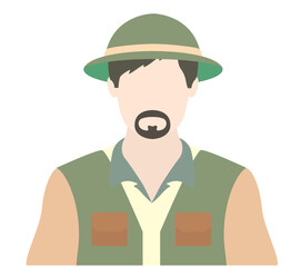 safari man avatar profile