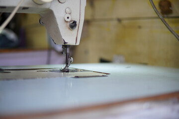 sewing machine needle close up