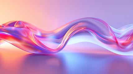 3d render, abstract futuristic neon background with glowing ascending lines. Fantastic wallpaper Generative AI