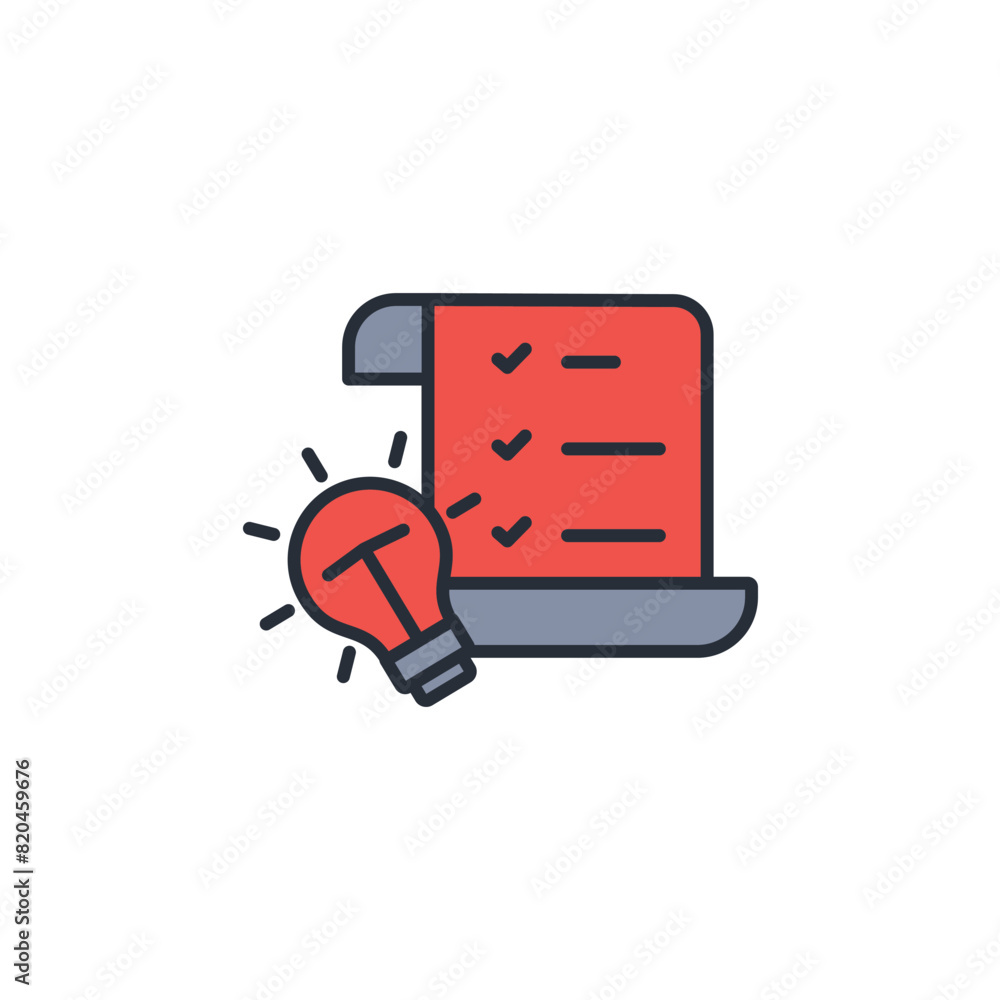 Poster concept icon. vector.editable stroke.linear style sign for use web design,logo.symbol illustration.